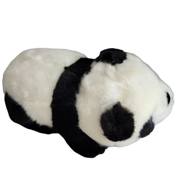 Lazada Panda Bear 7 inch Plush Black White Lying Down Chonk Stuffed Animal Toy - Picture 2 of 8